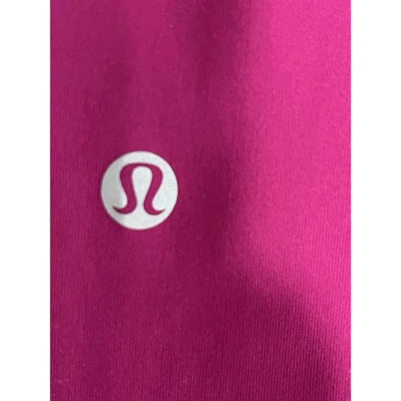 Lululemon 21" Deep Plum Burgundy Wine Crop Leggings Size 4 EUC - Picture 7 of 7